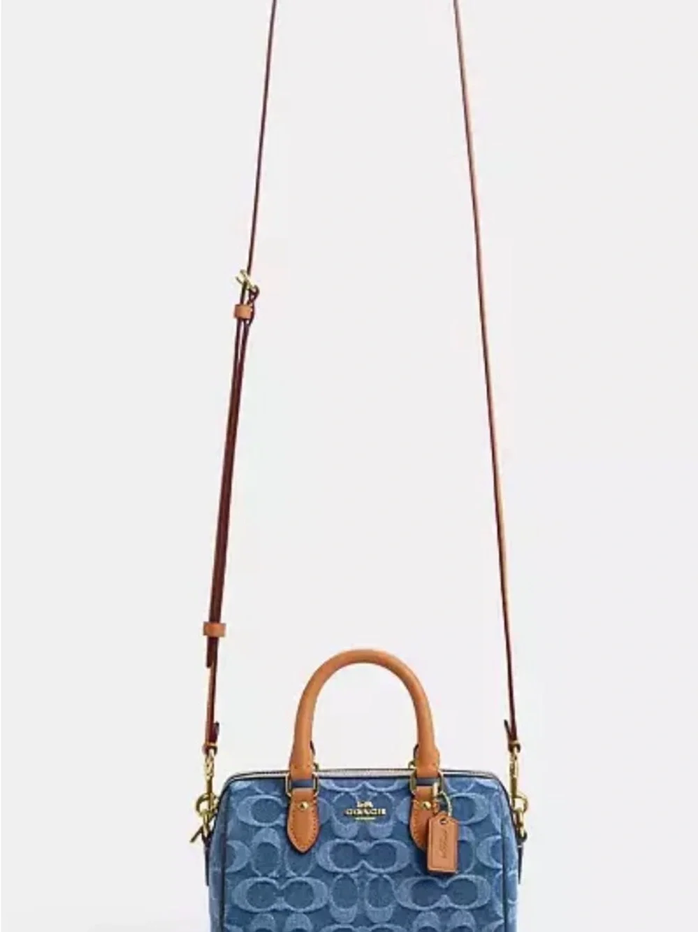 💙🩵 BNWT Coach Denim Signature Rowan Mini